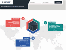 Tablet Screenshot of district3d-projects.com